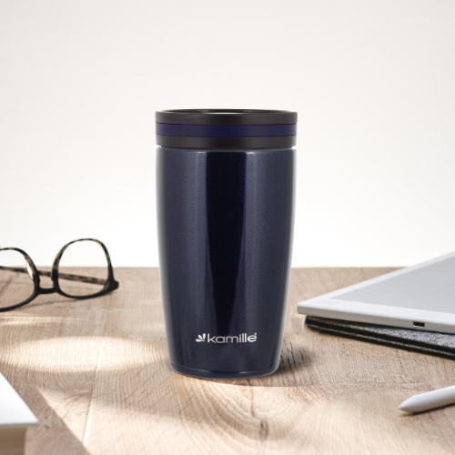 Термочашка 320мл нержавіюча сталь (графіт,синій,сірий) KAMILLE 2157 Житомир - фото 7