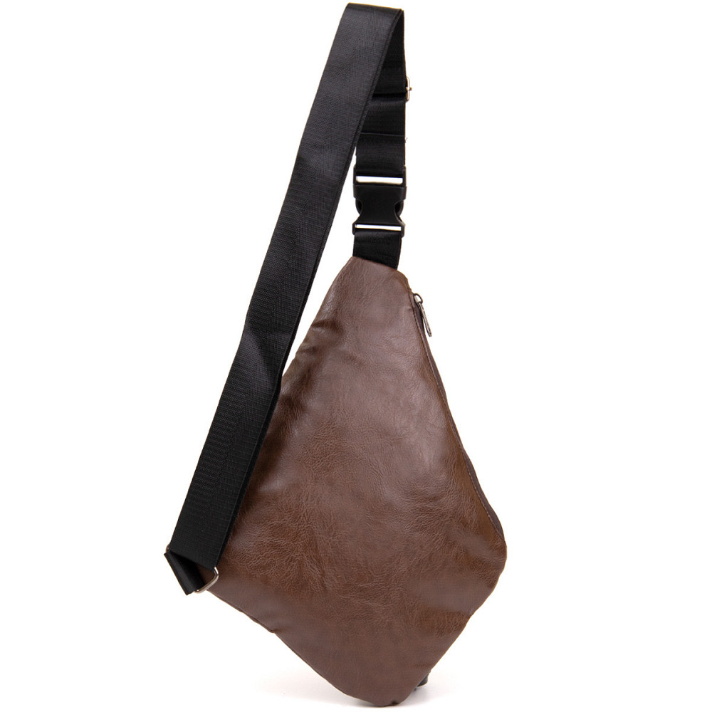 Сумка слинг кожзам Vintage 20566 Темно-коричневая Киев - изображение 2