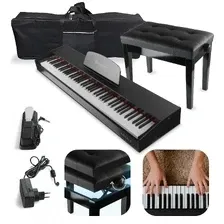 Піаніно (синтезатор) Zestaw: Pianino cyfrowe 88 ważonych klawiszy Aria I Mielczewski+ ławka+ pokrowiec na pianino Київ - фото 1