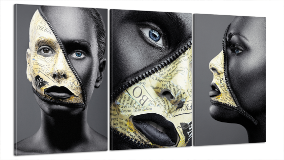 Модульна картина Абстракція Дівчина Art-36_B3 Київ