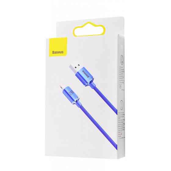 Кабель Baseus Crystal Shine Series Lightning 2.4A 1.2м чорний Львів