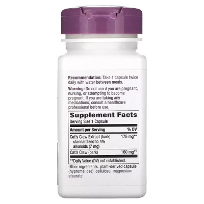 Трави Nature's Way Котячий кіготь, преміум екстракт, 175 мг, Premium Extract, Cat's Claw, (NWY-60700) Вінниця - фото 2