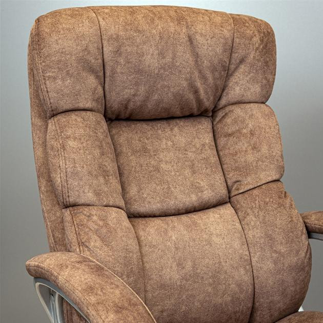 Офісне крісло керівника ManhattanDesign Хром MultiBlock М-3 Brown (Прогумовані колеса) Днепр - изображение 5