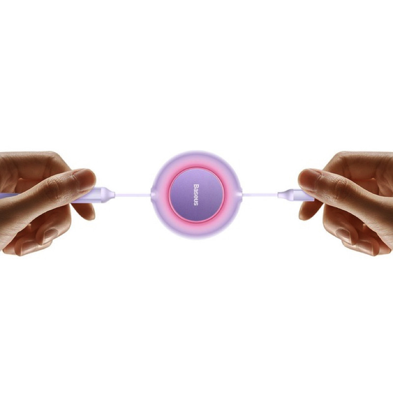 Кабель Baseus 3-в-1 для быстрой зарядки 1.1м фиолетовый Киев - изображение 1