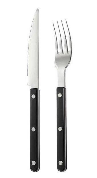 Набор столовых приборов из нержавеющей стали (нож + вилка) GRILLI 88877 Код: 012188 Ровно - изображение 1