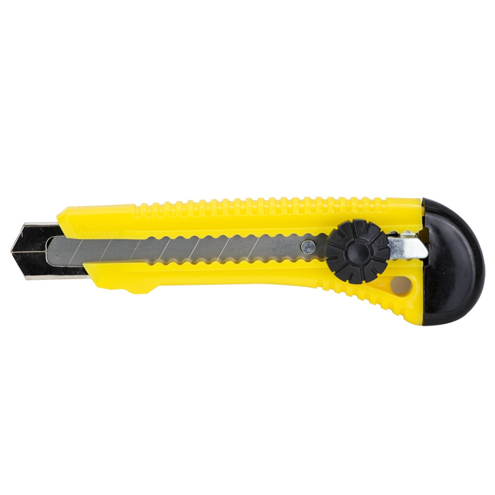 Sigma Нож строительный (пластиковый корпус) лезвие 18мм винтовой замок SIGMA (8211141) Коломия - фото 1