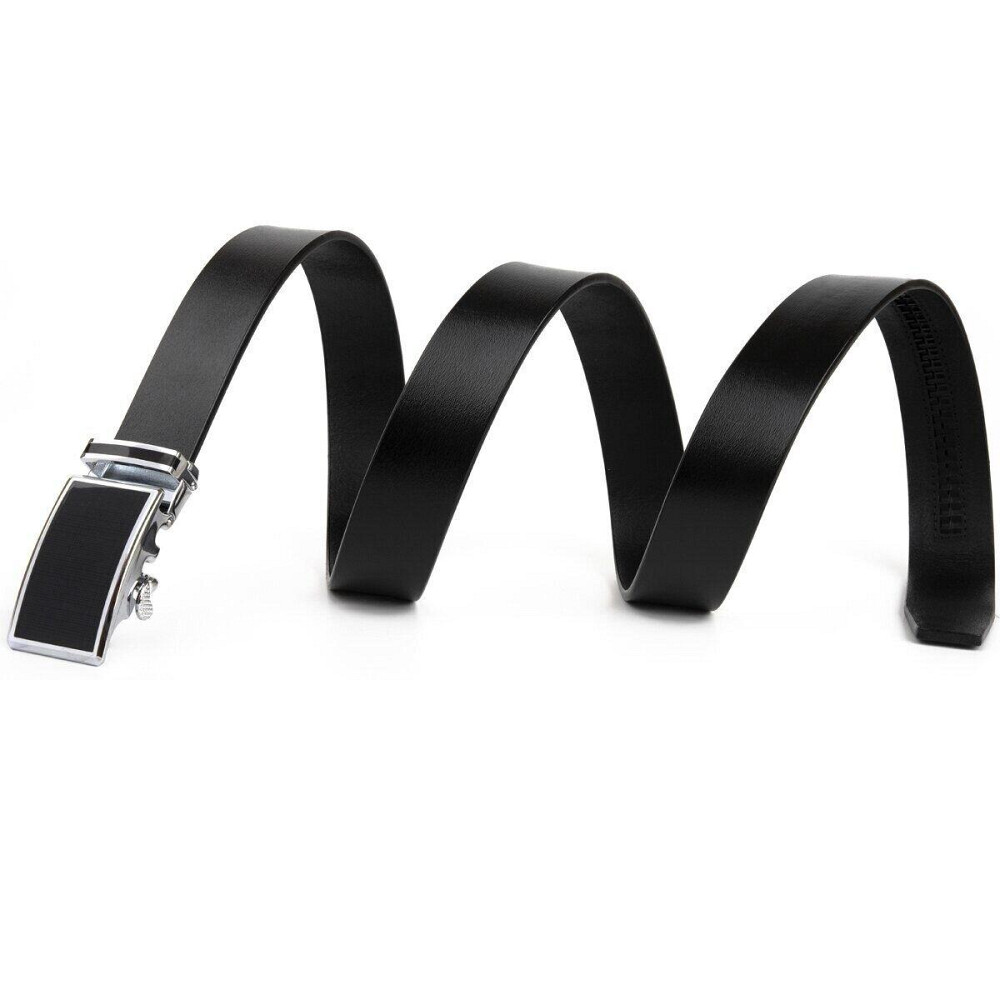 Ремень мужской c матовой черной вставкой на пряжке Vintage 20289 Черный Киев - изображение 5