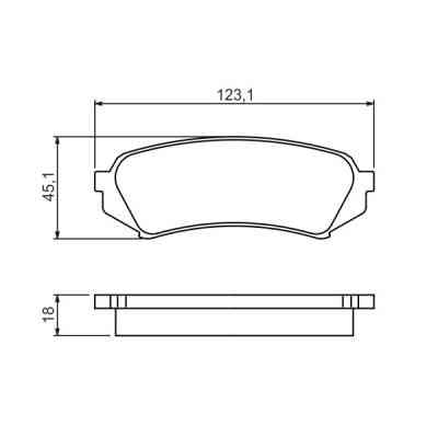 Гальмівні колодки Bosch 0 986 424 641 Вінниця