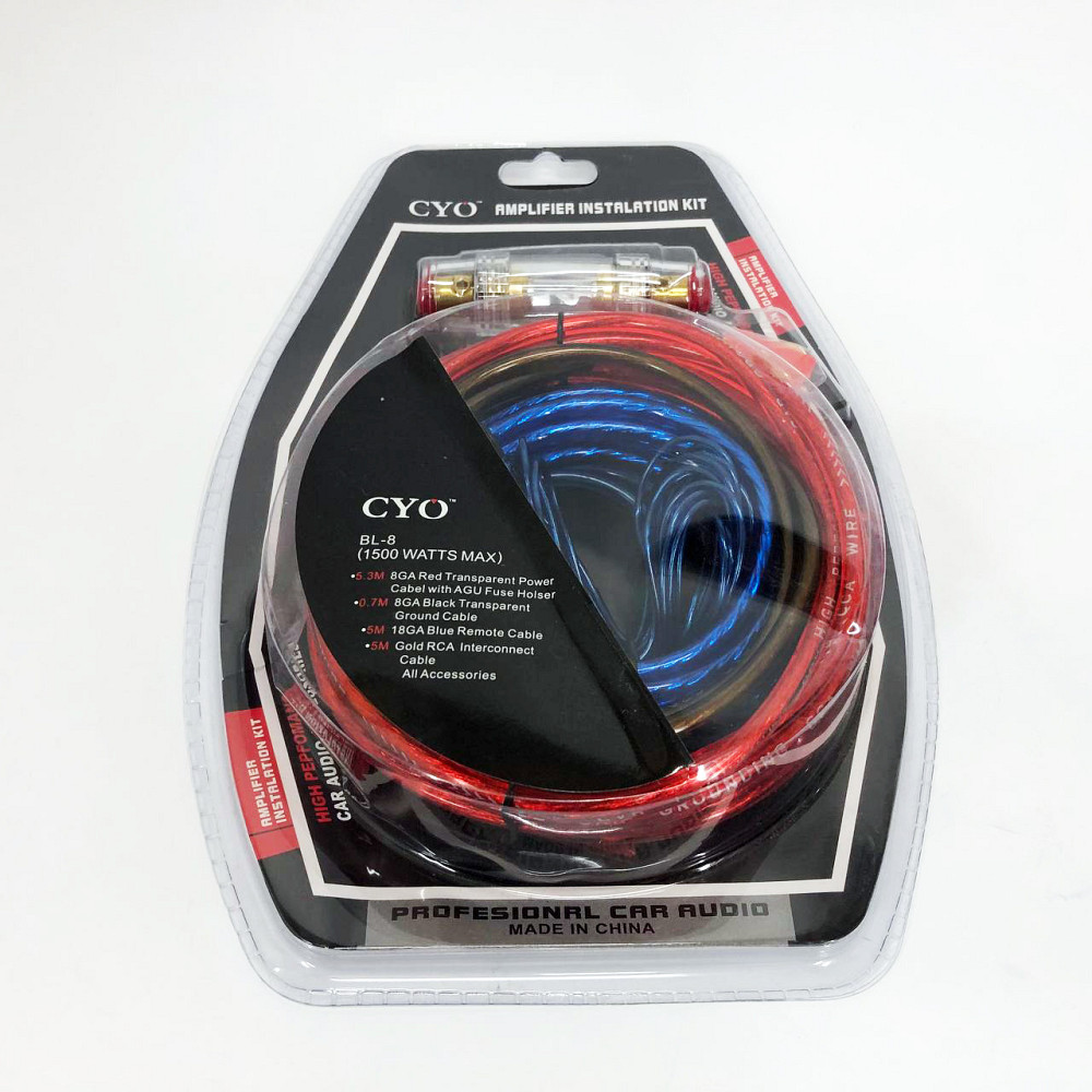 Набір дротів для встановлення саббуфера kit MD 8, набір кабелів для автоакустики AM-44 Львів - фото 8