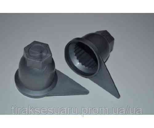 Ковпачок на гайку колеса 32  серый (стрелка) Ковпачок на гайку 32 Ковпачок на 32 гайку Луцк