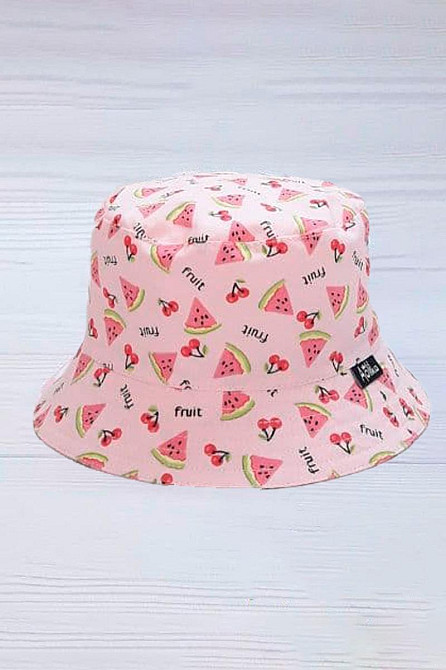 Панамка детская для девочек, розовая 100% х/б, топ 53-54 Киев - изображение 1