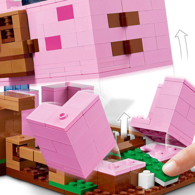 Конструктор Minecraft Будинок-свиня (21170), 490 деталей сумісний із lego-лего Запоріжжя - фото 5