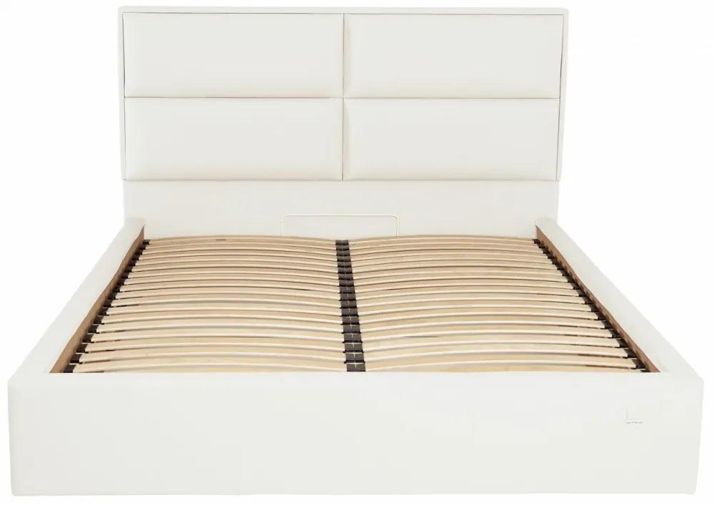 Кровать Sheffield Comfort 140 х 200 см Fly 2200 С подъемным механизмом и нишей для белья Белый Днепр - изображение 3