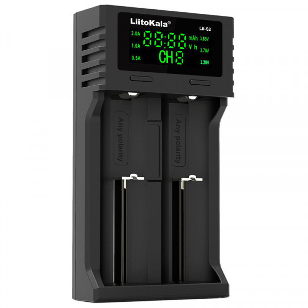 Зарядний пристрій LiitoKala Lii-S2, 2x(Lion/LiFePO4/NiMH/NiCd), Auto Polarity, Display (Lii-S2) Київ - фото 2
