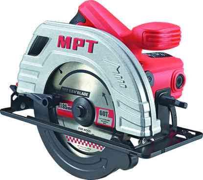 MPT Пила циркулярна MPT PROFI 1380 Вт 185х20 мм 5300 об/хв пропил 65 мм 45-90° аксесуари 2 шт Коломыя