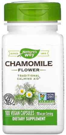 Ромашка (цветы) Nature's Way Chamomile 700 мг 100 вег капс Киев