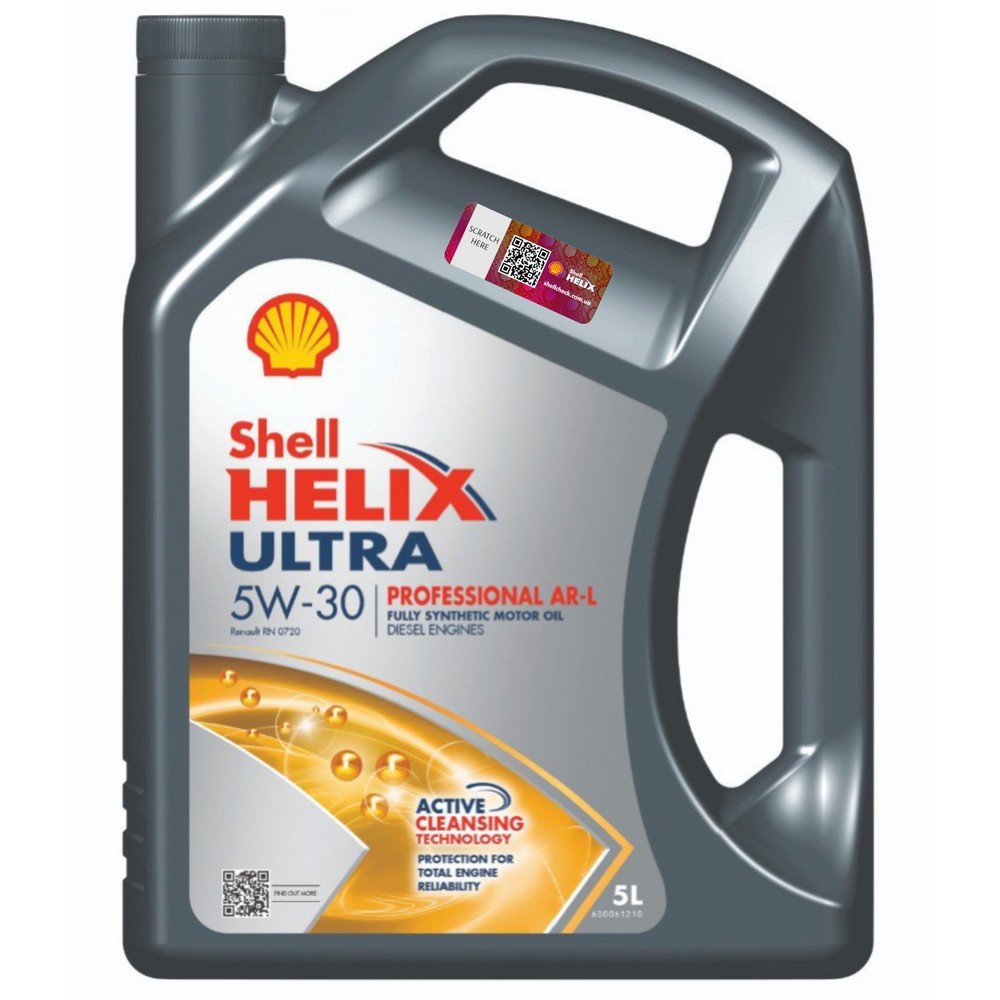 Shell Helix Ultra Professional AR-L 5W-30, 5 л — Преміум синтетична моторна олива для дизельних двигунів Ковель - фото 1
