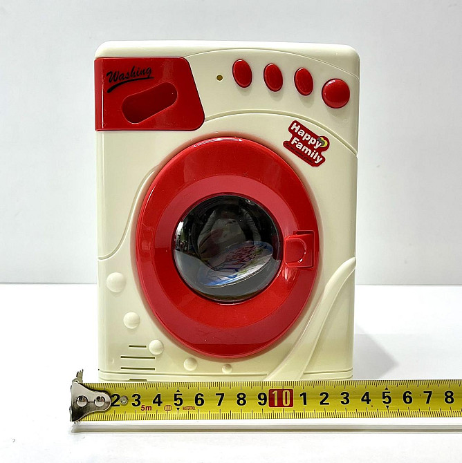 Набір побутової техніки Limo Toy дитячий швейна машинка пральна машинка музика звук світло на батарейках Біло-червоний (LS8234K) Чернігів - фото 5