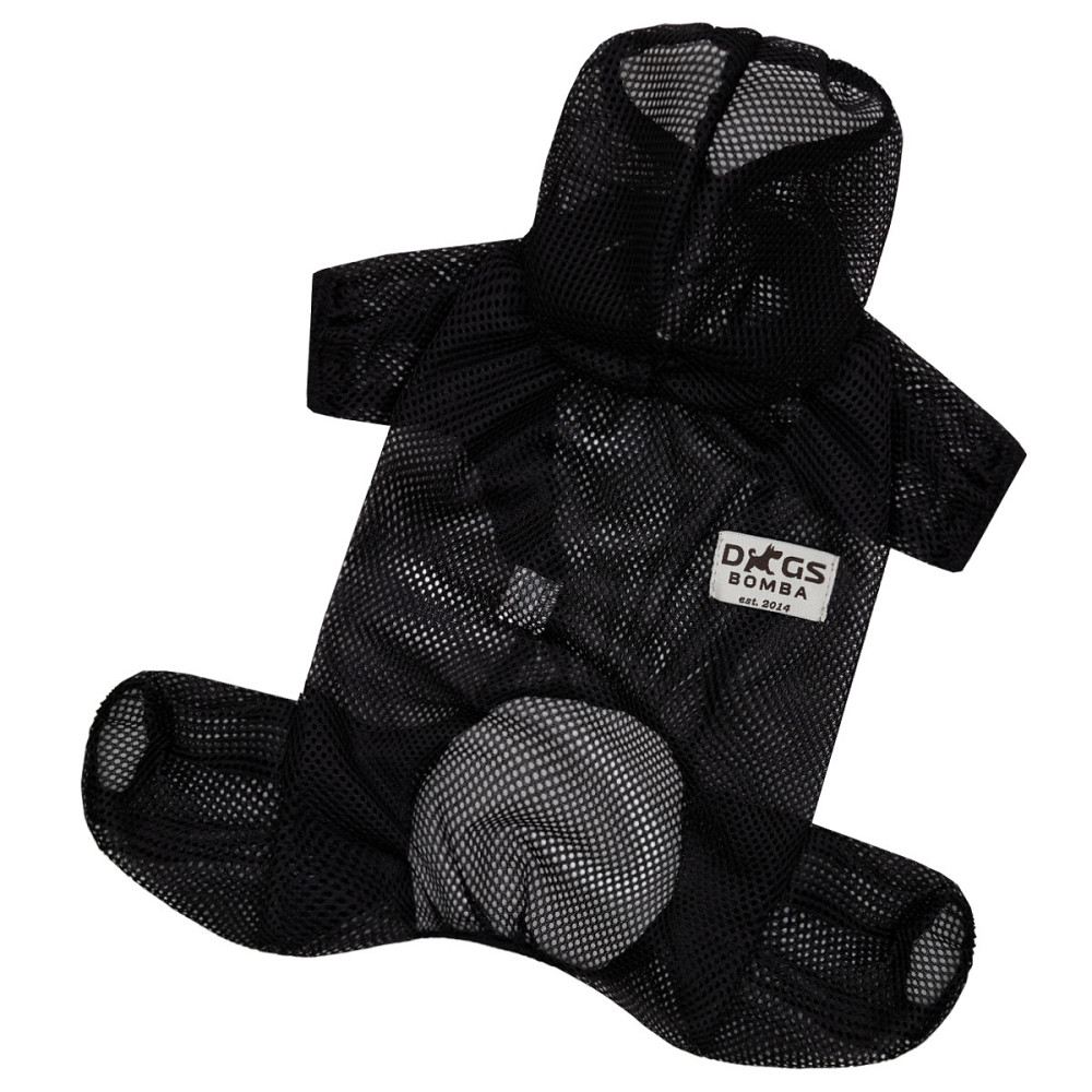 Одежда от клещей для собак комбинезон сетчатый костюм Dogs Bomba унисекс цельный черный 7 Одесса - изображение 5