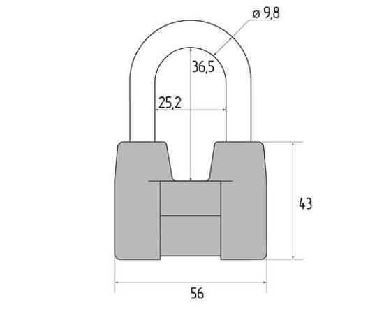 Замок навісний АВАНТЕК Фінський ключ ВС2-4А Харків
