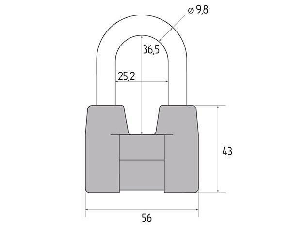 Замок навесной АВАНТЕК Финский ключ ВС2-4А Харьков - изображение 2