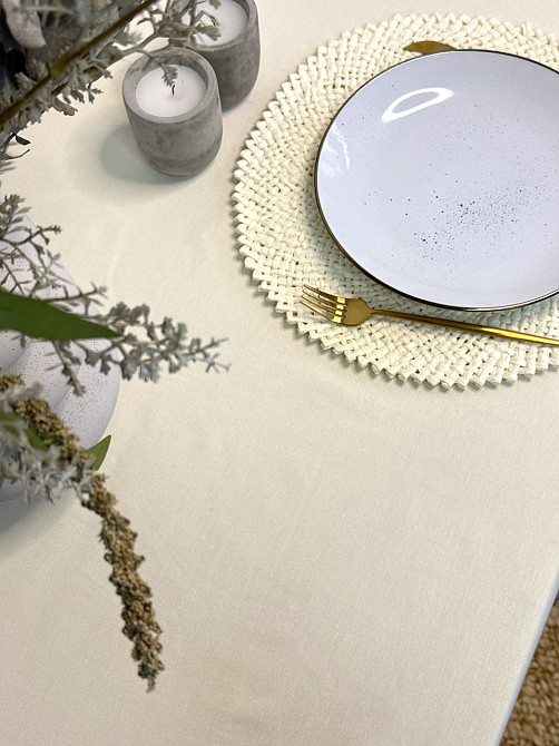 Ecotton Скатертина Ecotton DUCK 170х200 см водовідштовхувальна молочна Milk 02 Коломия - фото 4