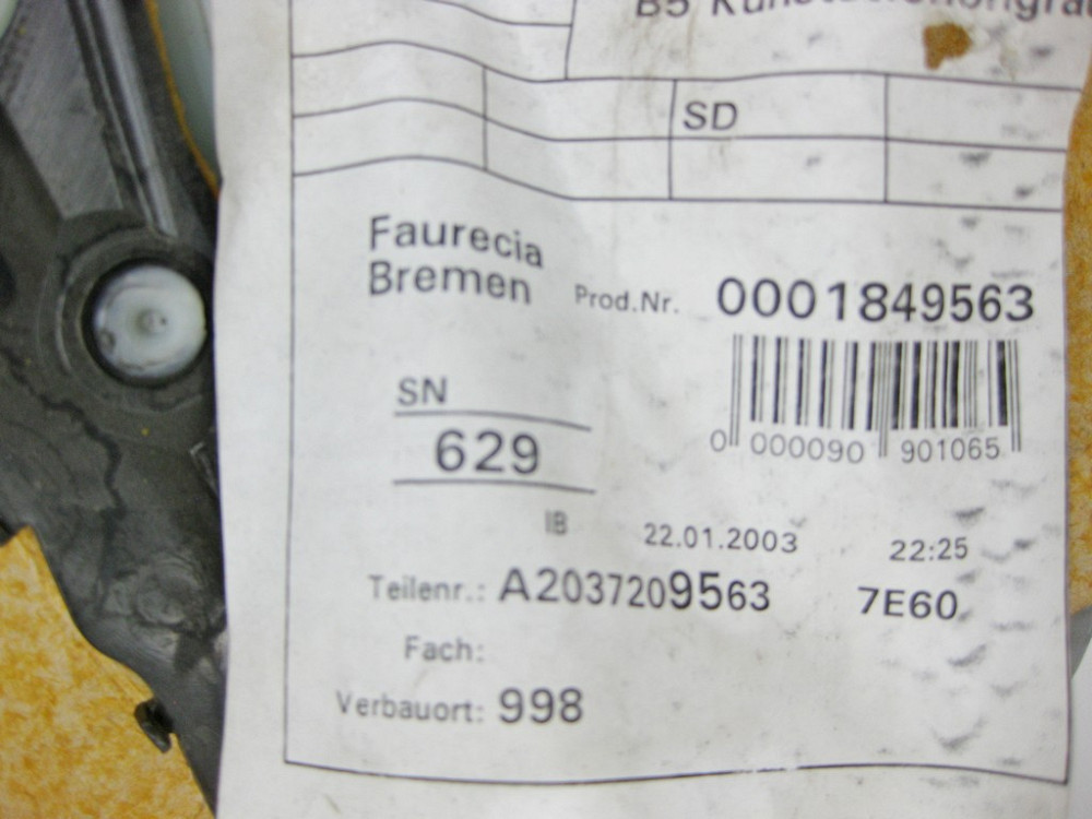 Mercedes-Benz  A2037201372 7E60 Передня ліва сера дверна карта з тканинною вставкою C-Class W203 Одесса - изображение 10