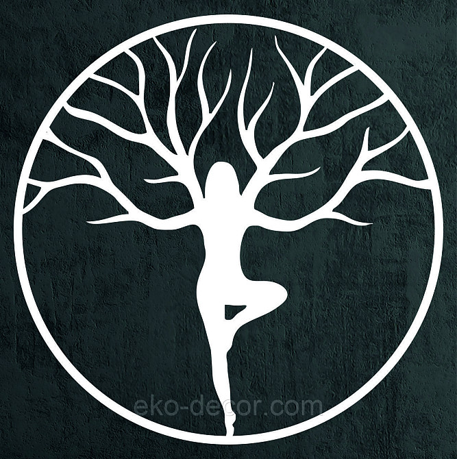 Декоративне настінне 3D Панно «ЙОГА» Декор на стіну з об'ємом 90*90 см, Білий Київ - фото 8