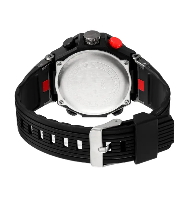 Годинник чоловічий спортивний наручний Skmei 2223 Чорний зі сріблястим Київ - фото 5