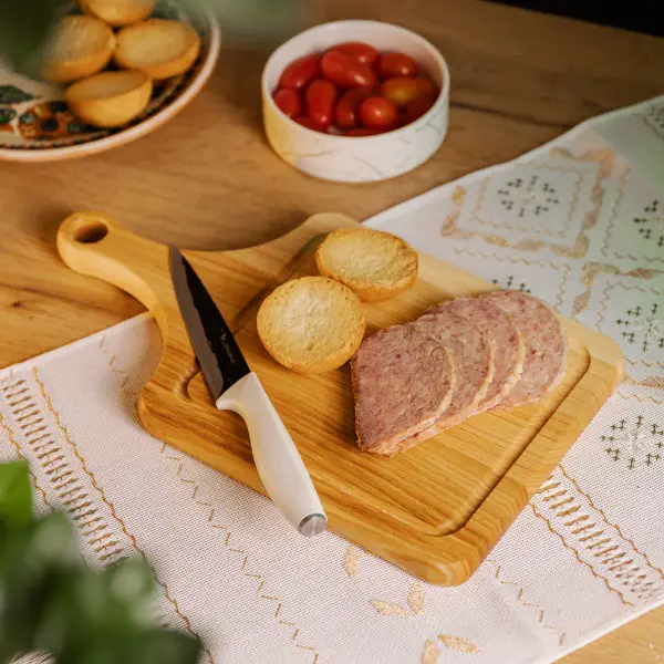 Lugi Кухонна обробна дошка дерев'яна 40×25 см з прямокутною основою C18W250400 Коломия - фото 3