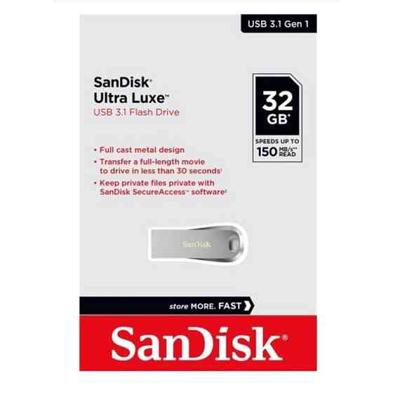 Флеш-накопитель SanDisk USB 3.1 Ultra Luxe 32Gb (150Mb/s) Киев