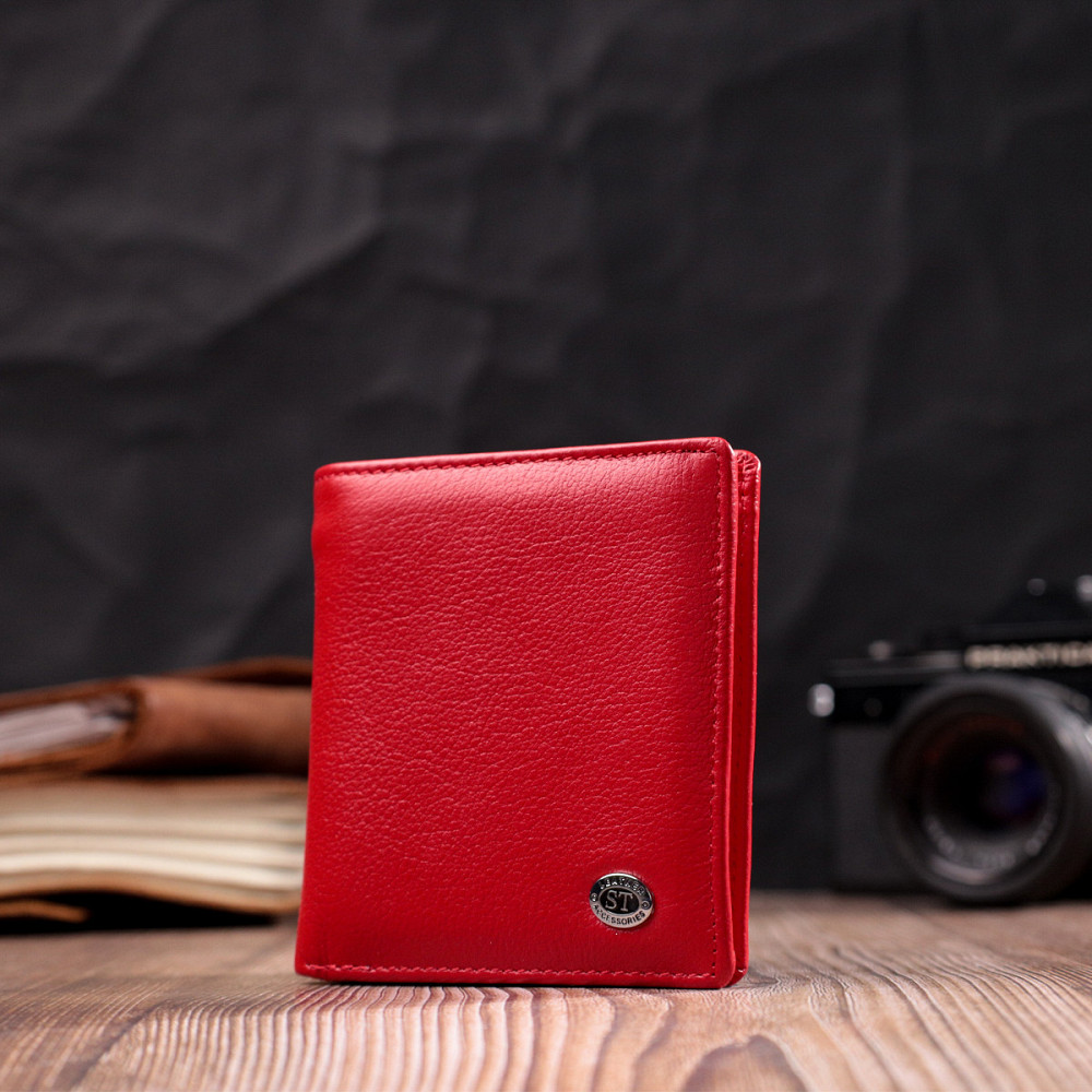 Яркая модель кошелька из натуральной кожи ST Leather 19475 Красный Киев - изображение 8