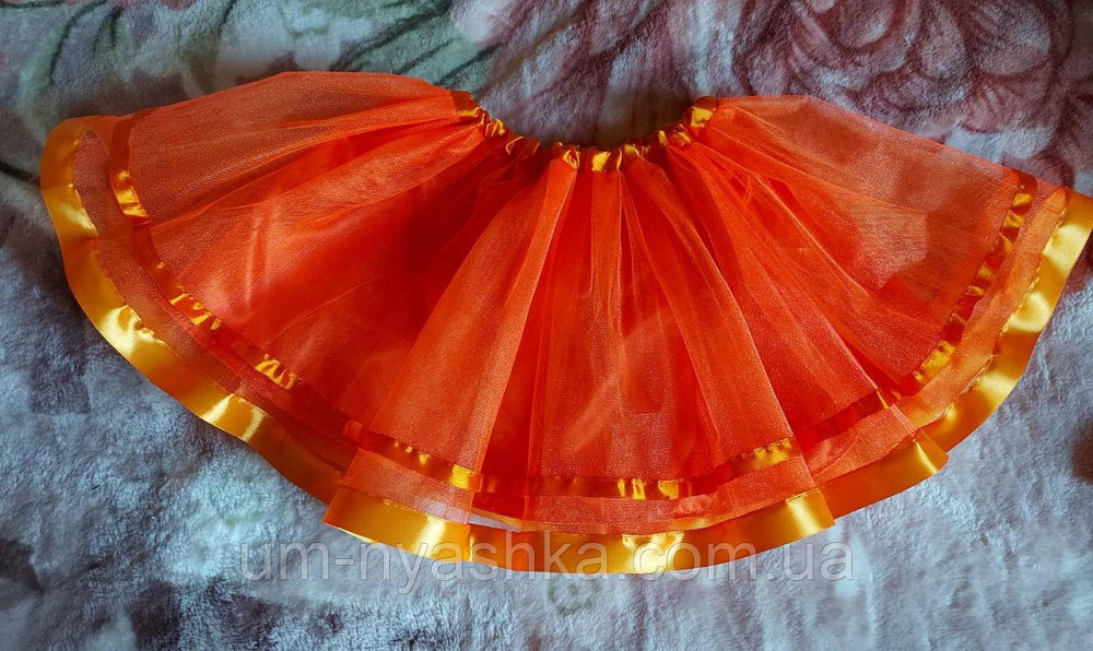Пишна фатиновая помаранчева спідниця на 2-8 років Помаранчева Кривий Ріг - фото 2