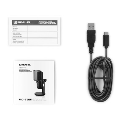 Мікрофон REAL-EL MC-700 Black Вінниця - фото 7