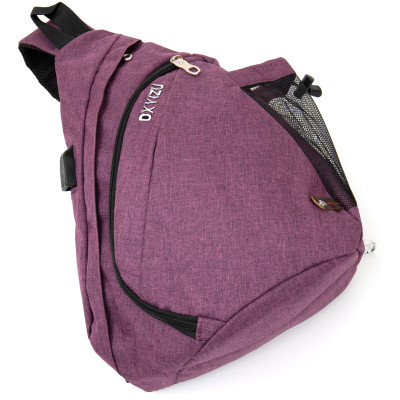 Сумка Vintage Унисекс через плечо смарт текстильная Малиновая (20552) Винница - изображение 5