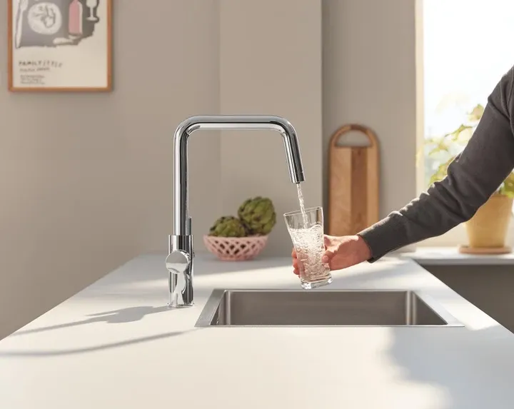 Змішувач для кухні з підключенням до фільтру Grohe Blue Pure Eurosmart 30583000 Київ - фото 9