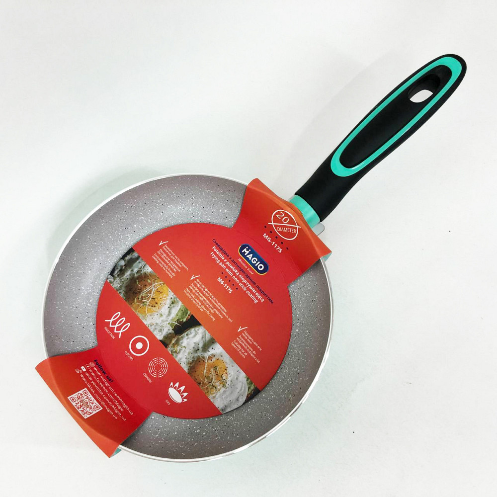 Сковорода для смаження на індукційній плиті, Сковорода з алюмінієвим корпусом, Довговічні сковорідки BX-40 Львів - фото 6