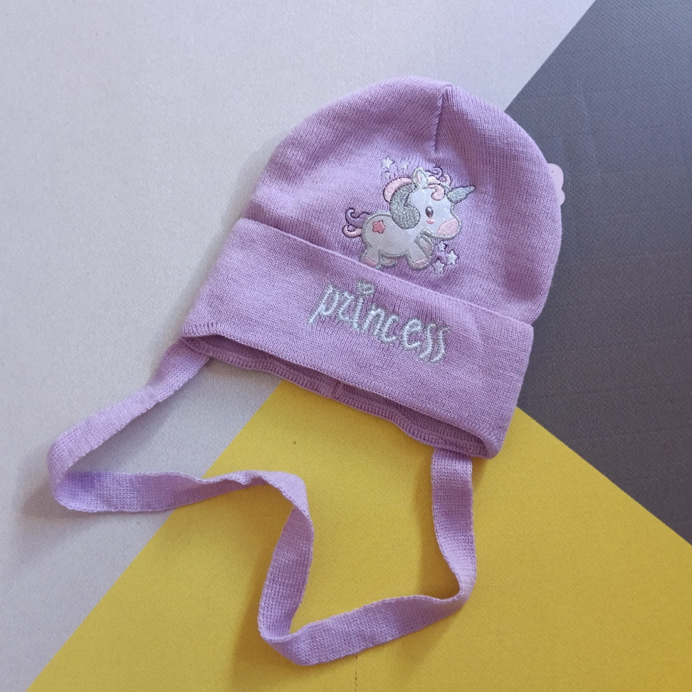 Шапочка для девочек 40-42см на завязках Киев - изображение 4