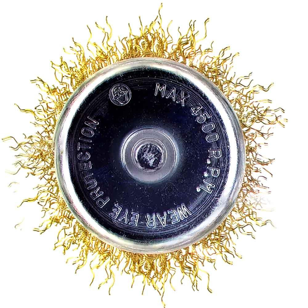 Щітка дротяна чашеподібна Ø50мм хвостовик Ø6мм (латунированная) SIGMA (9015051) Рівне - фото 6