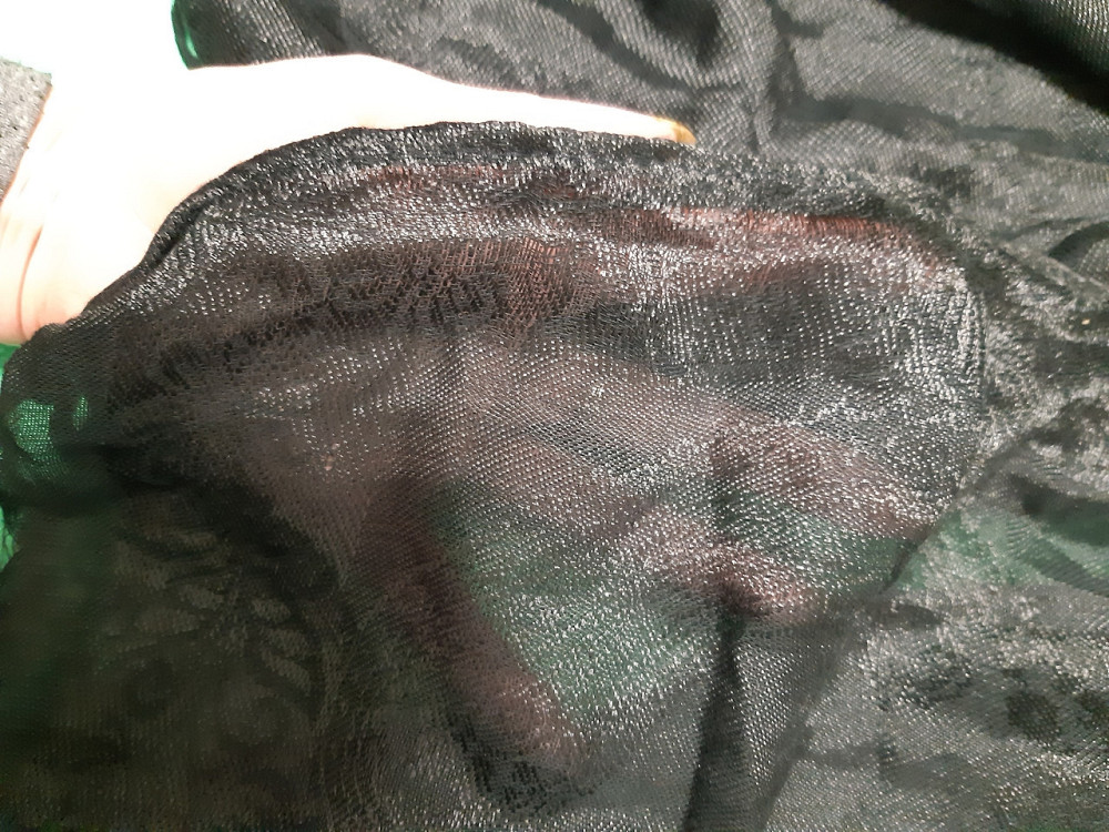 Черный шарф женский - размер шарфа приблизительно 160*60см, 100% полиэстер Киев - изображение 4