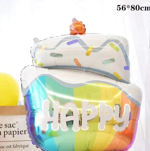 Фольгована кулька торт 56*80см Київ - фото 1