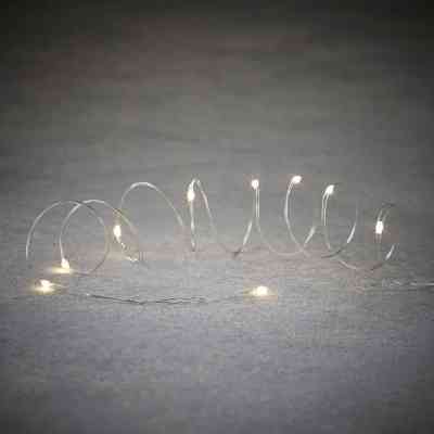 Гирлянда Luca Lighting струна, 3 м, класична біла, 30 LED 3AA, дисплей+таймер (8718861694093) Винница