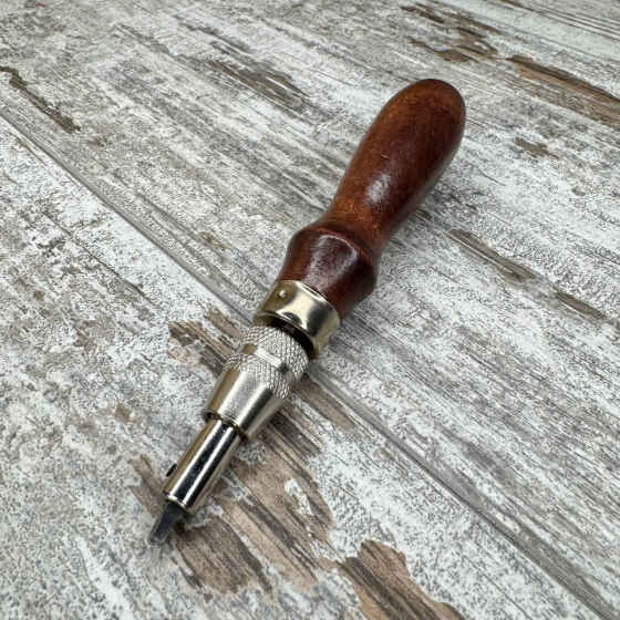 Грувер канавкорез с торцбилами 5в1, инструмент для работы с кожей для выборки канавки Киев