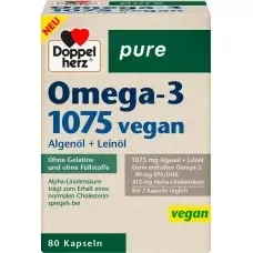 Омега-3 1075 vegan 80 шт. Doppelherz, 61,2 г (Німеччина) Doppelherz Omega-3 1075 vegan 80 St, 61,2 g Львів