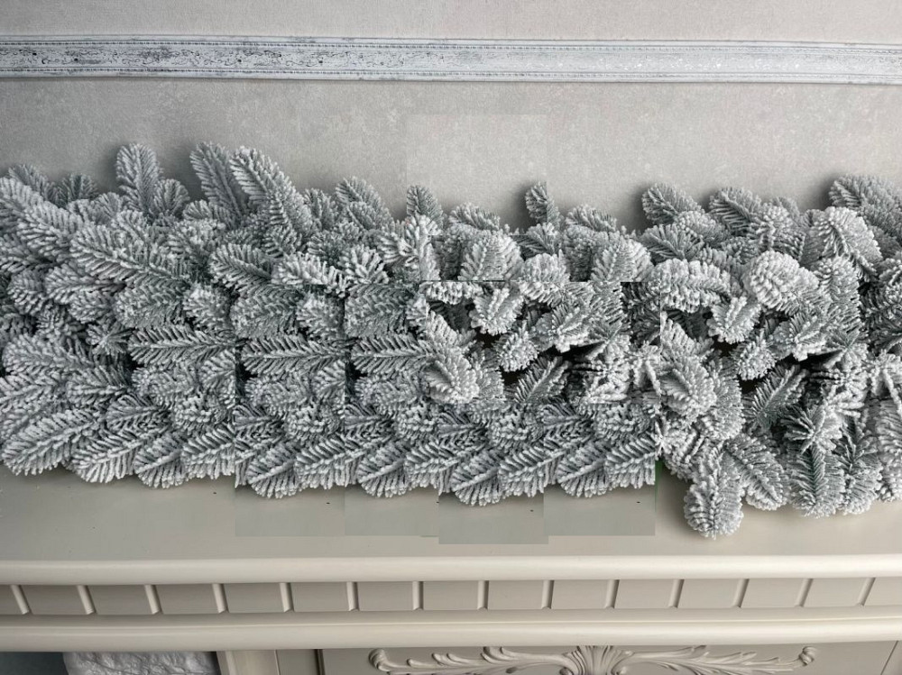 Хвойна лита гірлянда Елітна засніжена 1.5м Вінниця - фото 3