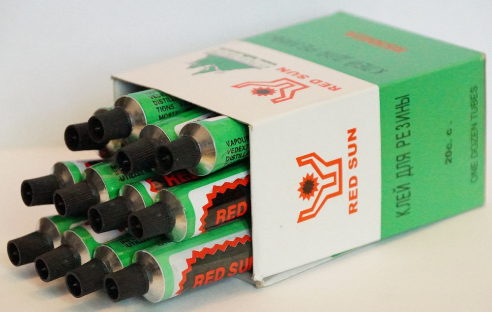 Клей для резиновых латок Red Sun (в коробке 12 штук) Павлоград - изображение 1