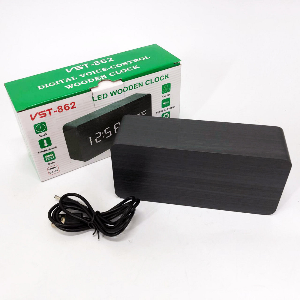 Настільний годинник зі світлодіодним дисплеєм VST-862, Електронні годинники ON-514 на стіл Київ - фото 4