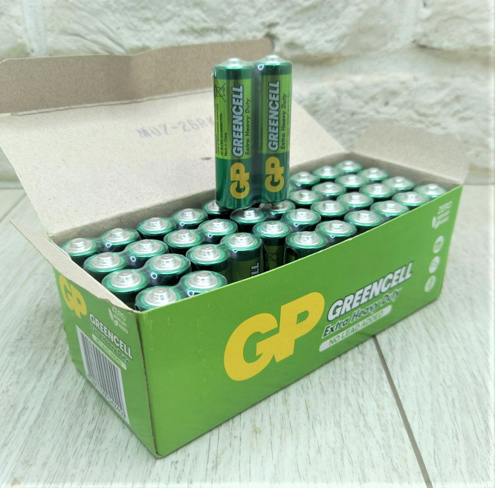 Батарейка сольова R6 GP Greencell 1.5V AA блок батарейок 40шт Харків - фото 2