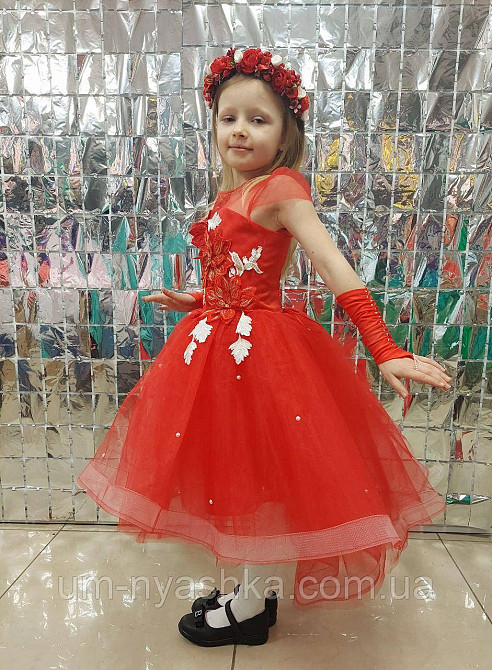 Детское нарядное платье удлиненное сзади Белое 116-134 Кривой Рог - изображение 8