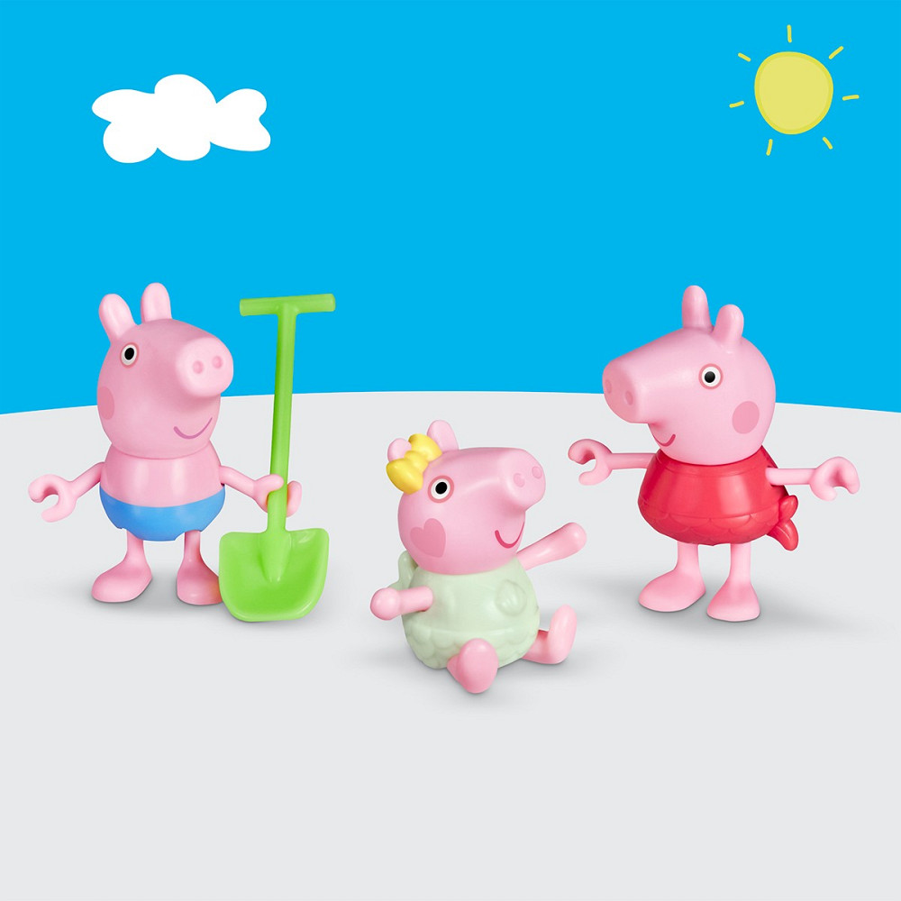 Ігровий набір Peppa Figurines – Три маленькі свинки на пляжі Дніпро - фото 3